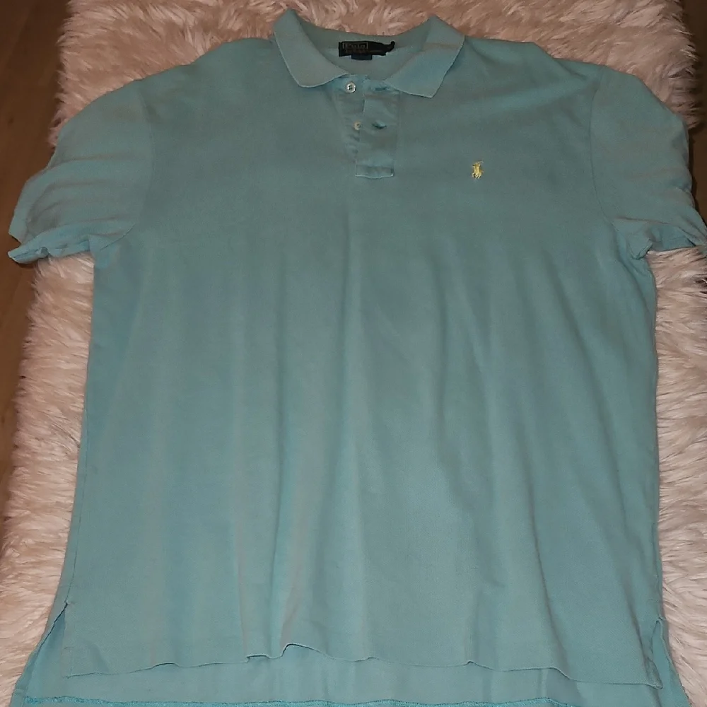 Y2K Polo by Ralph Lauren Light Blue Piqué Polo Shirt – Size XL